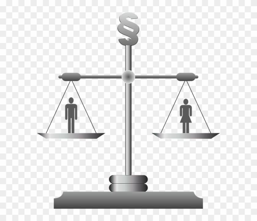 Horizontal, Justice, Right, Law, Case Law, Court - Gender Equality Clipart #923490