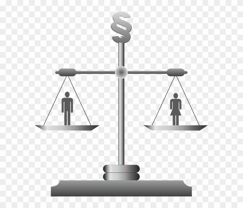 Horizontal, Justice, Right, Law, Case Law, Court - Gender Equality Clipart