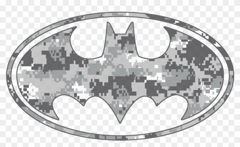 Batman Urban Camo Shield Men's Long Sleeve T-shirt - Batman Logo Camo Clipart #923678