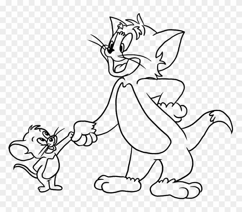 Jerry Drawing Pen - Coloring Tom And Jerry Clipart #924039