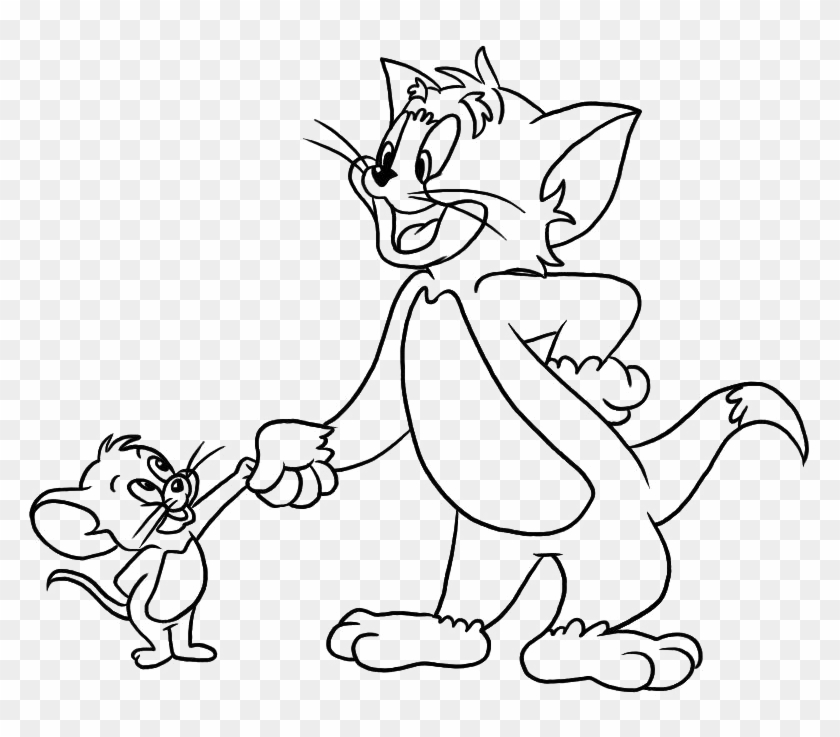 Jerry Drawing Pen - Coloring Tom And Jerry Clipart