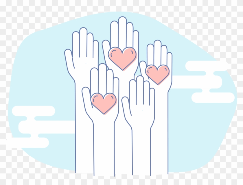 Jukebox Hands And Hearts - Illustration Clipart