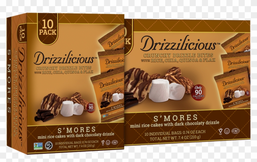 Smores 10 Pack - Drizzilicious S'mores Crisp With Chocolate Clipart #924500