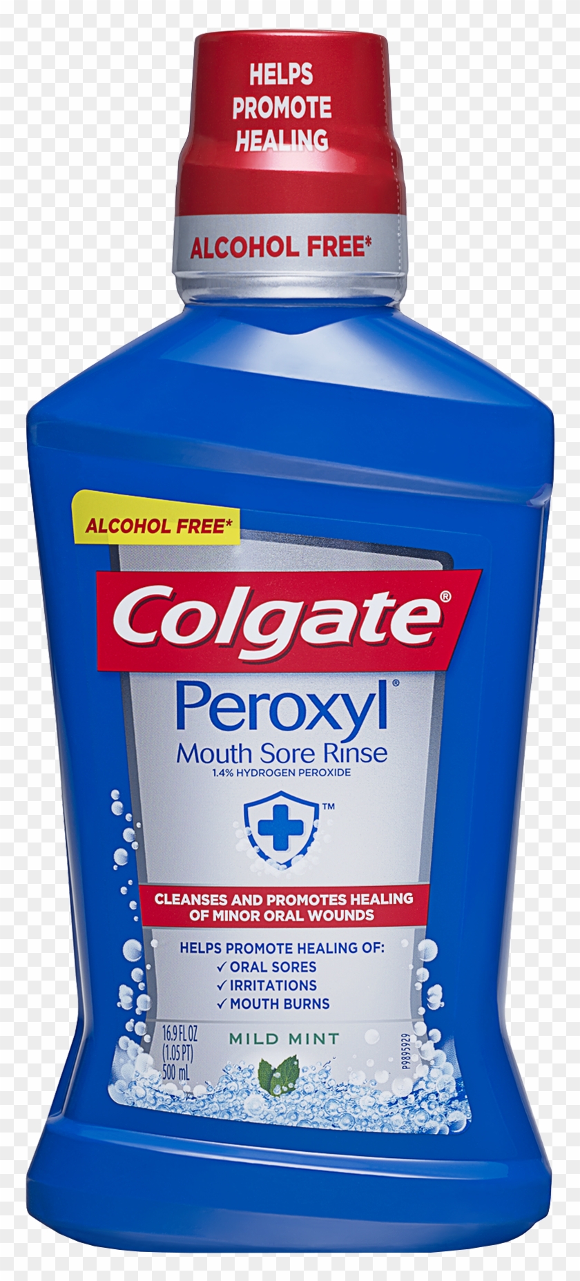 Colgate Peroxyl Mouth Sore Rinse, Mild Mint, - Colgate Cold Sore Mouthwash Clipart #924691