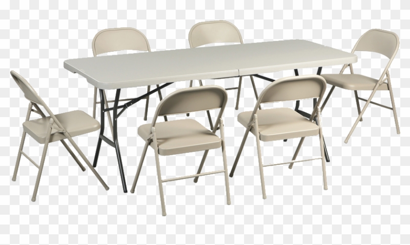 Table And Chairs Png - Folding Chair Clipart