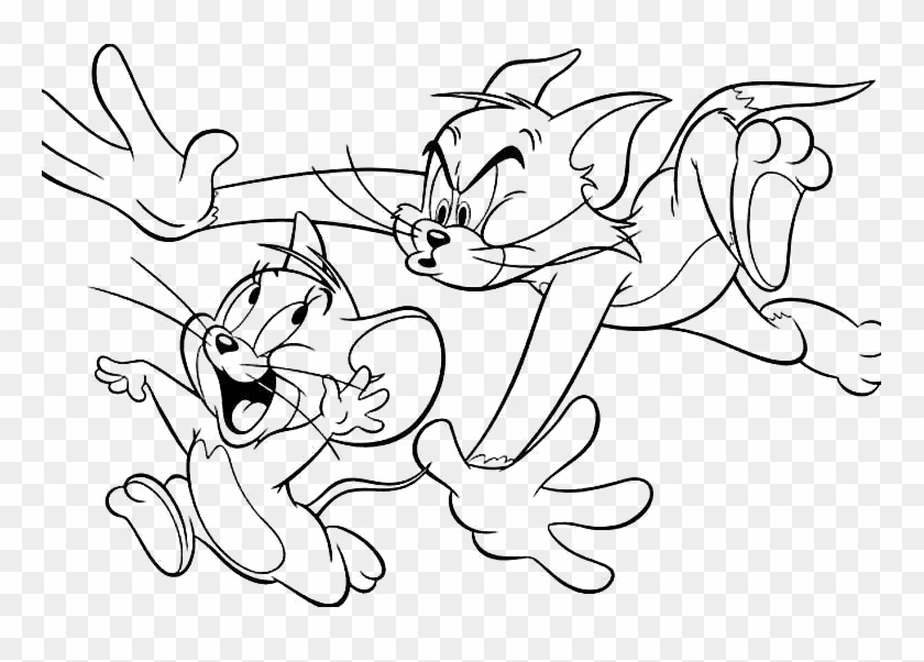 763 X 522 11 - Sketch Tom And Jerry Drawings Clipart #925112
