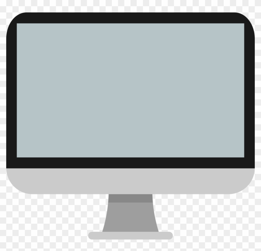 Clip Library Library Monitor Generic Desktop Free On - Computer Monitor - Png Download #925142