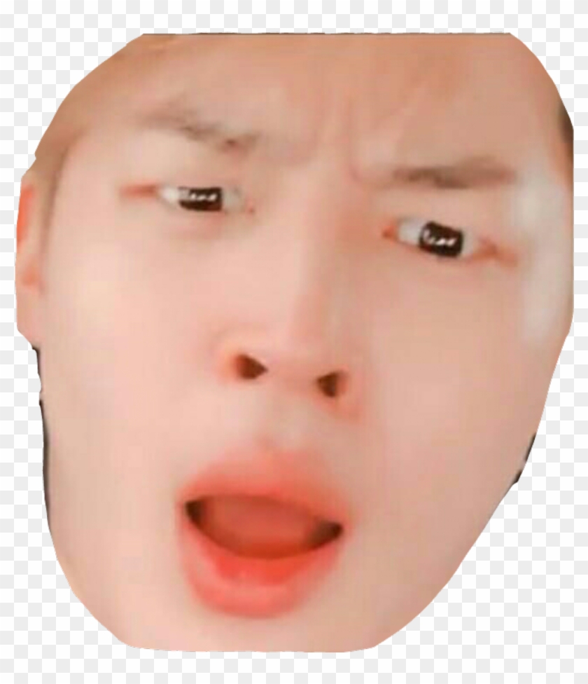 Go For Them Buddy Bts Kpop Jimin Barefaced Funny Meme - Jimin Shook Clipart