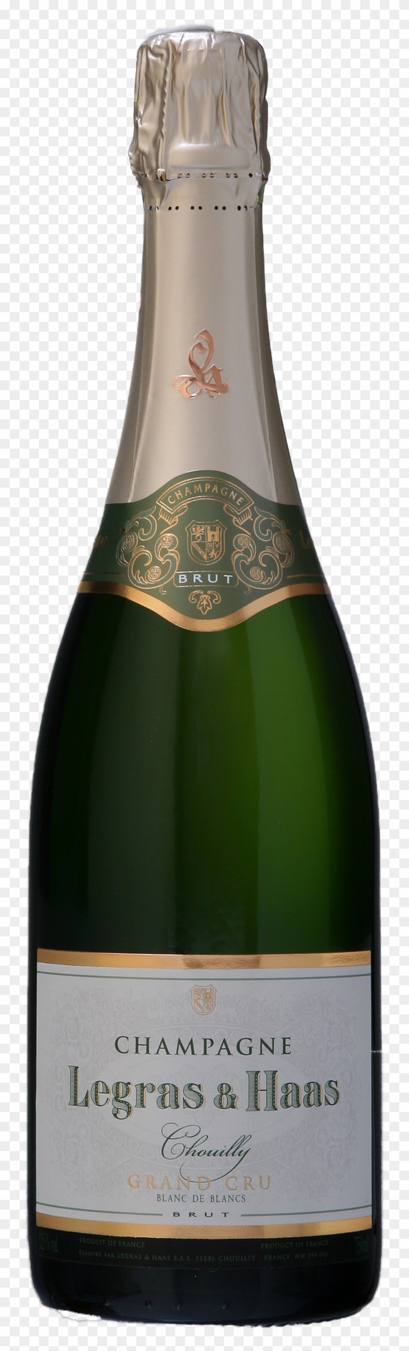 Legras & Haas Chouilly Grand Cru Brut Blanc De Blancs - Wine Bottle Clipart