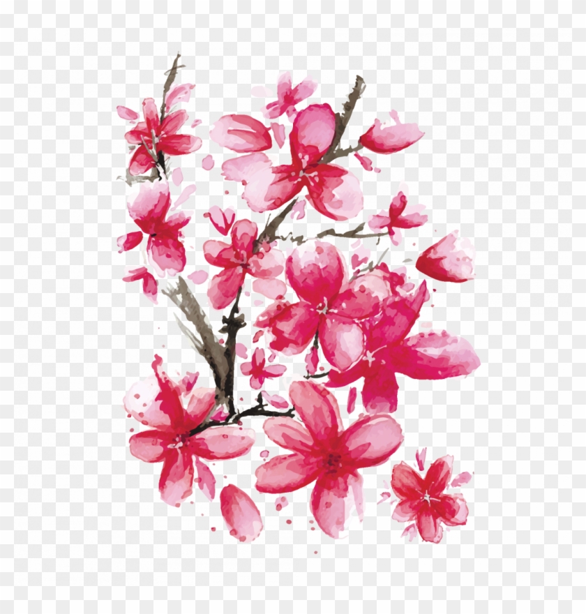 Pink Sakura - Ветка Сакуры На Прозрачном Фоне Clipart #926361