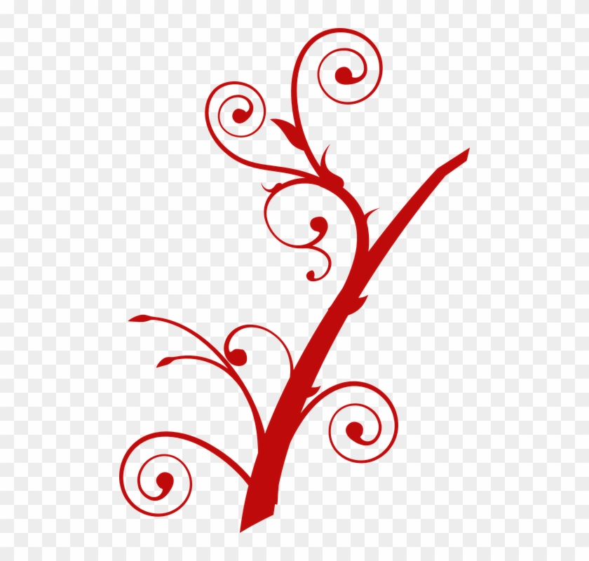 Red Vine Png - Tree Branch Clip Art Transparent Png #926588