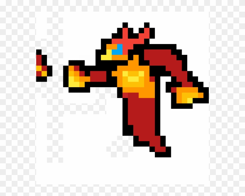 Fire Elemental - Parasect Pixel Art Clipart