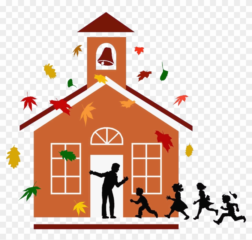 Clip Transparent Stock Free Home Cliparts Download - School House Clip Art - Png Download