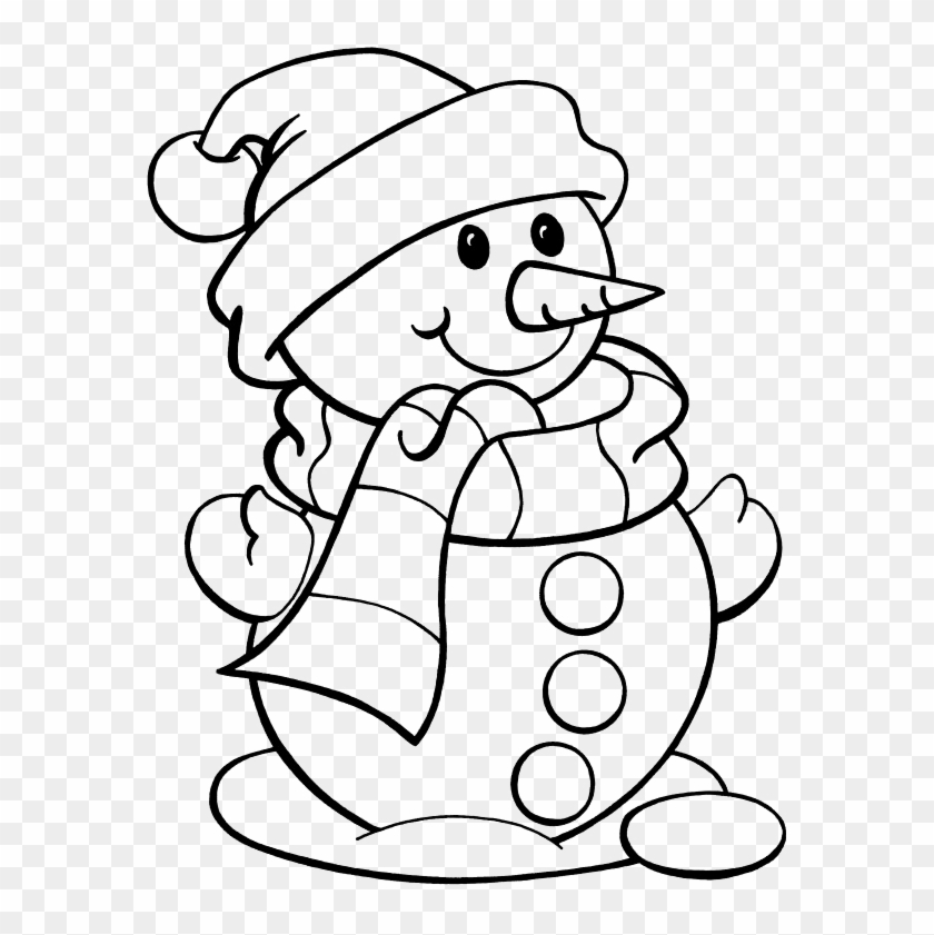 Cute Snowman Coloring Pages 2 By Christy - Snowman Coloring Pages Clipart