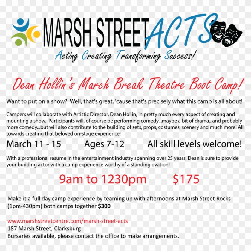 Marsh Street Acts - Poster Clipart #926929