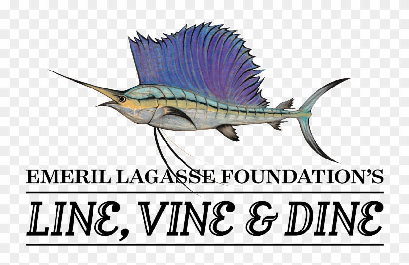 Inthebite Line, Vine & Dine - Atlantic Blue Marlin Clipart