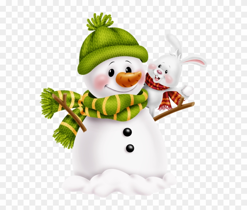 Snowman Clipart, Christmas Clipart, Mary Christmas, - Bonhomme De Neige Dessin Couleur - Png Download #926994