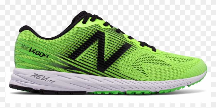 New Balance M1400 V5 Green Black , Png Download - Green Running Shoes New Balance Clipart #927333