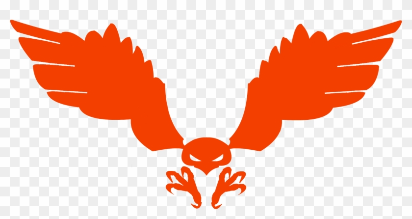 Orange Hawk Logo Clipart