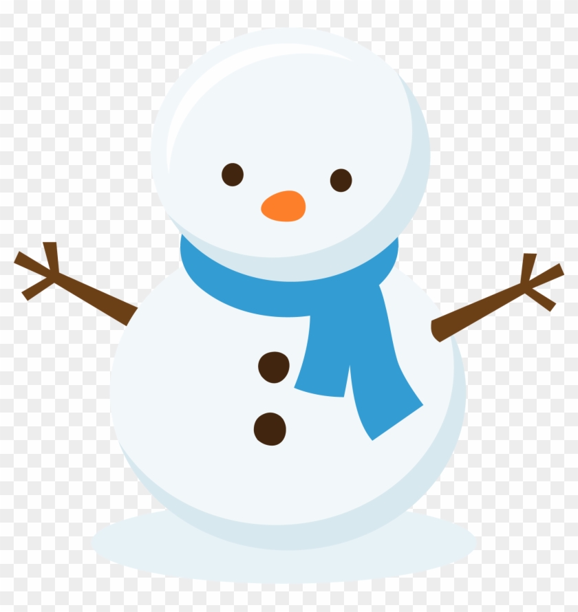 Cute Snowman - Snowman Clipart #927502