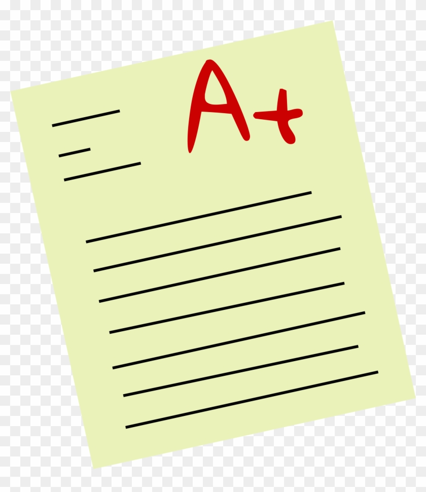Test Paper Png - Good Grades Clipart Transparent Png