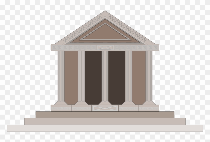 Showing Post & Media For Ancient Greek Buildings Cartoon - Greek Temple Clipart Png Transparent Png