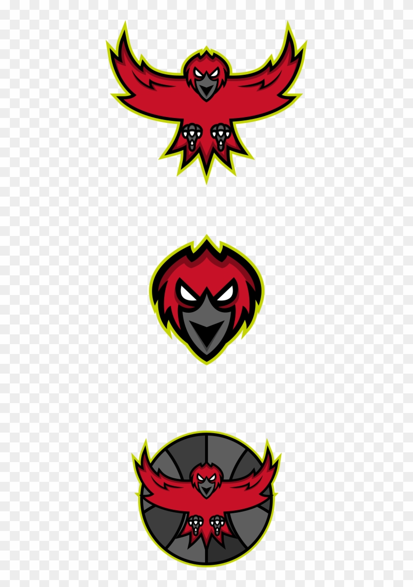 Atlanta Hawks Rebrand On Behance Basketball Association, - Cartoon Clipart #927668