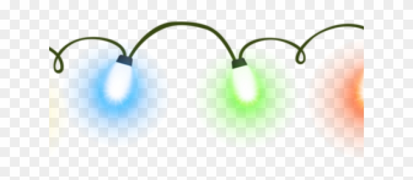 Christmas Lights Clipart Border Transparent - Png Download