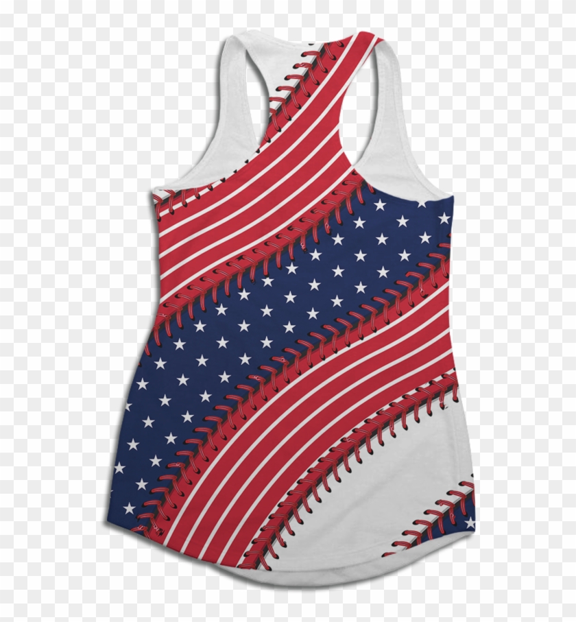 Washington Baseball Stitches Racerback Tank Top Clipart #928179