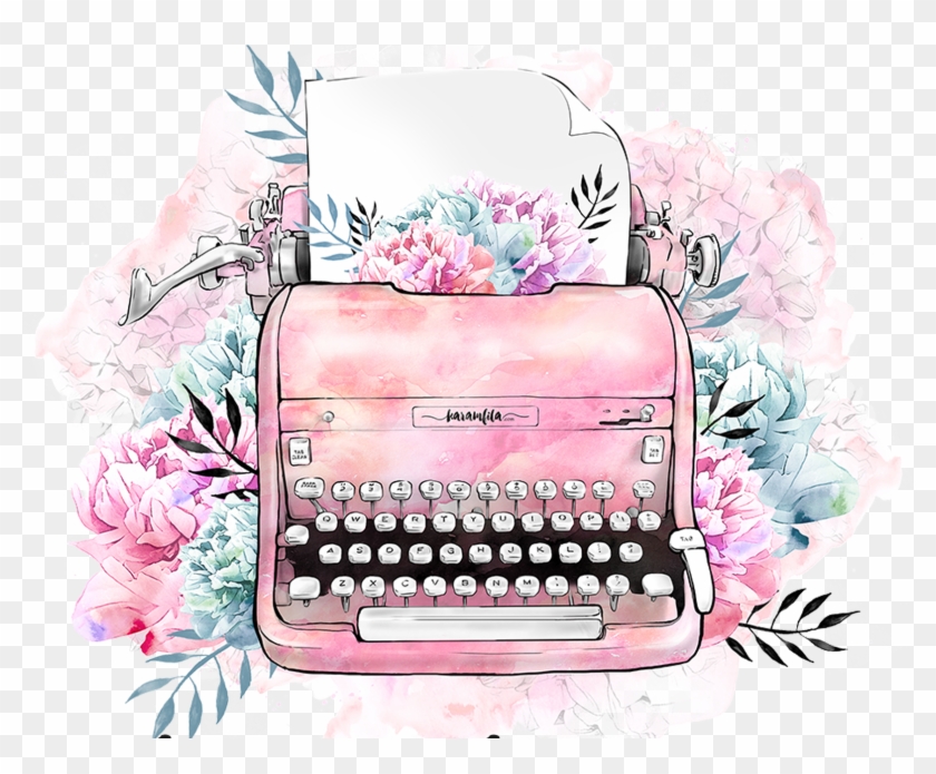 Typewriter Watercolor Clipart #928416