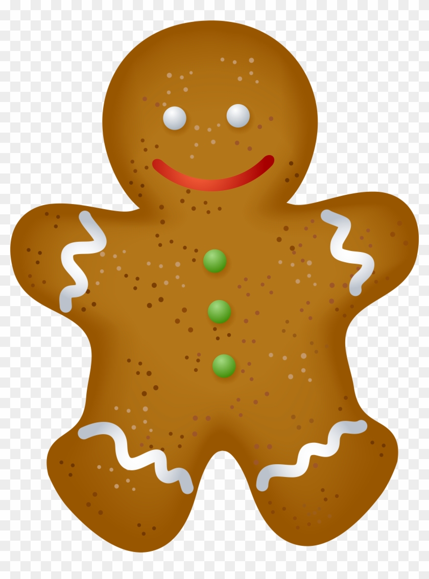 Christmas Gingerbread Clipart At Getdrawings - Png Download