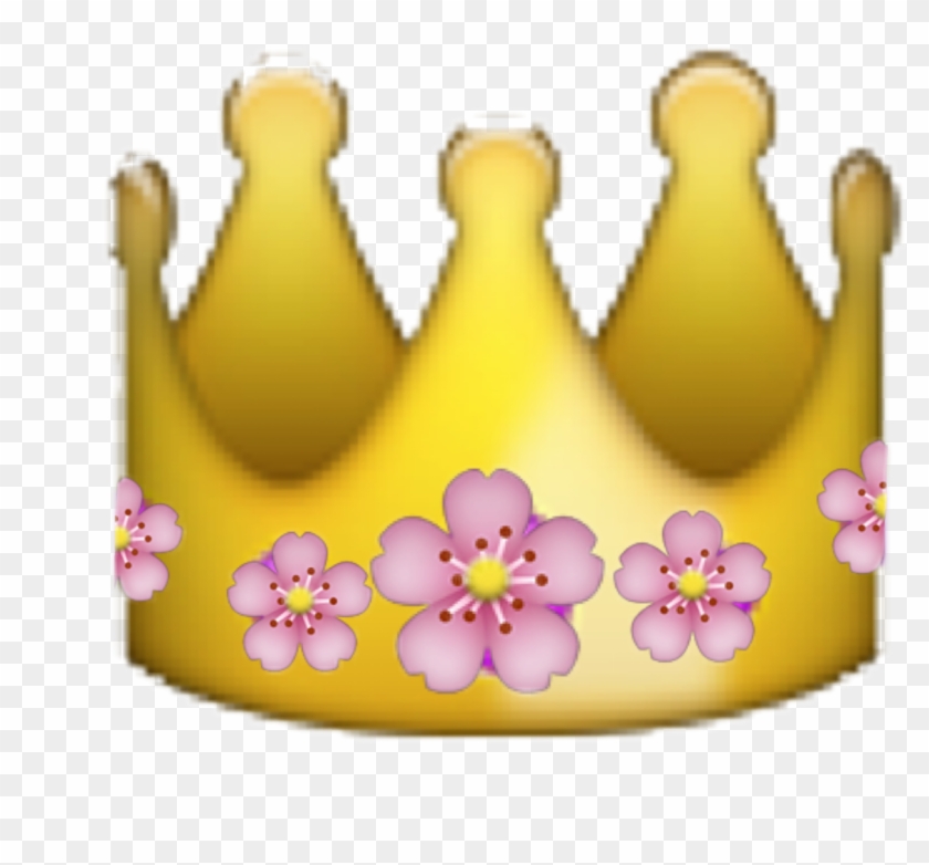 Flower Emoji Png - Ios Emoji Crown Png Clipart #928672