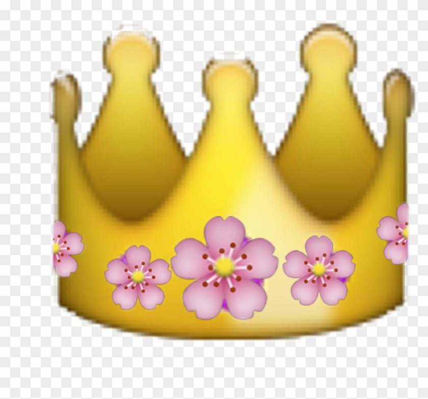 Flower Emoji Png - Ios Emoji Crown Png Clipart