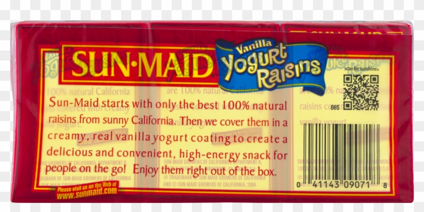 Sun-maid Vanilla Yogurt Raisins, 1 Oz, 6 Ct - Sun Maid Raisins Clipart #929151