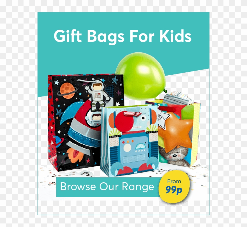 Gift Bags And Wrap For Kids - Cartoon Clipart #929336
