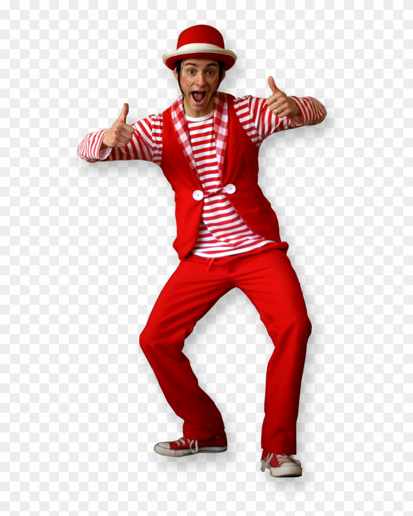 Classic Red, Multi Skilled Clown Entertainer The Joker Clipart