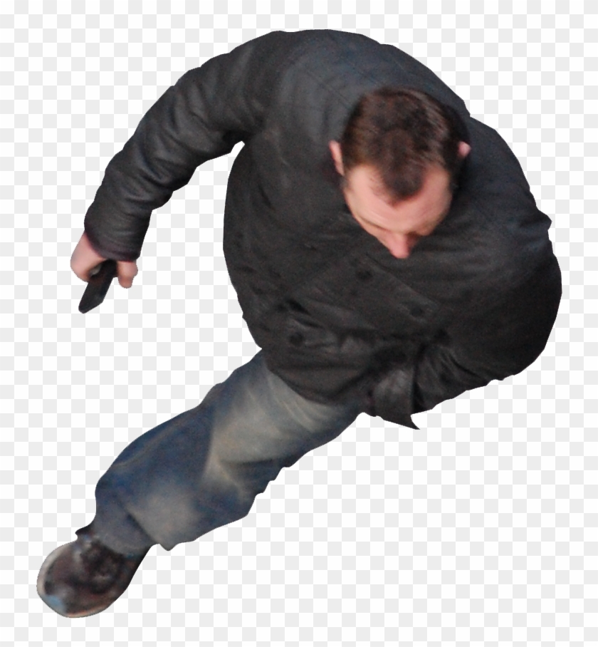 Man Walking - Via - Architextures - Download - Persona Desde Arriba Png Clipart #929839