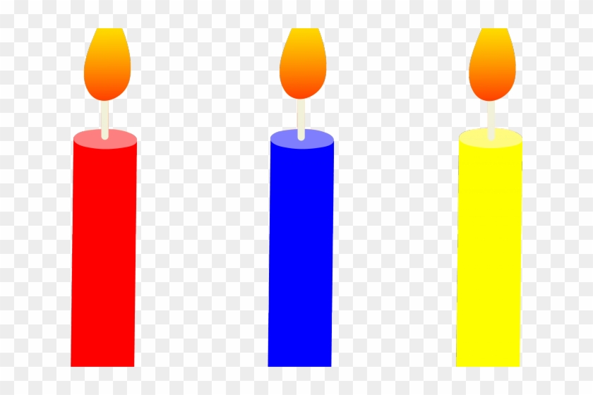 Birthday Candles Clipart Transparent Background - Clip Art Birthday Candle - Png Download