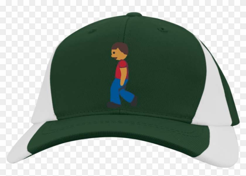 Man Walking Emoji Ystc11 Sport-tek Youth M , Png Download - Baseball Cap Clipart