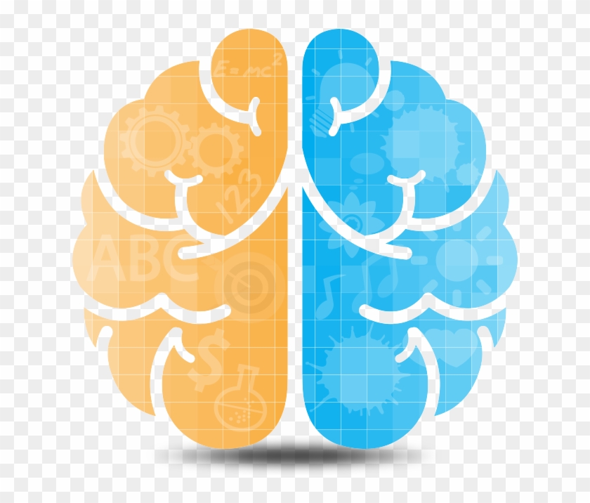 Custom Logo Design Samples Parachute Toronto - Brain Creative Left And Right Clipart #930114