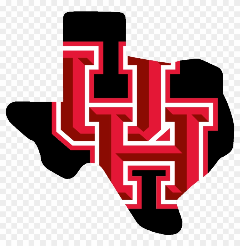I'd Much Rather Have The Uh Logo Imposed On The State - Houston Cougars Clipart #930851