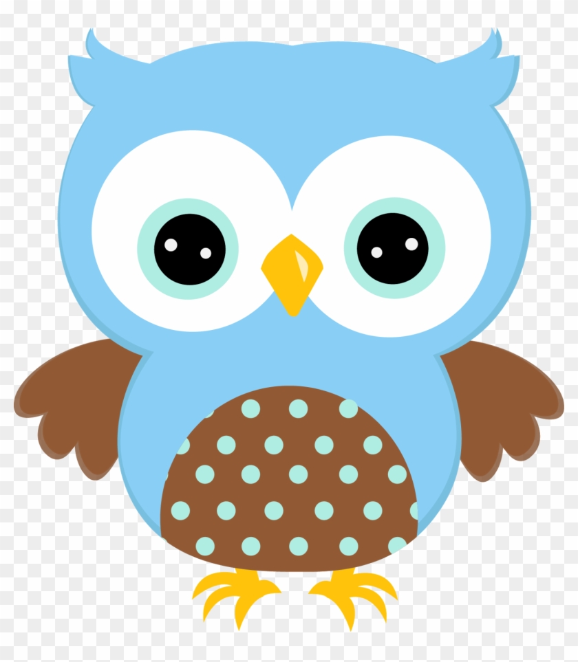 Baby Boy Owl Png - Cute Blue Owl Clipart Transparent Png #931075