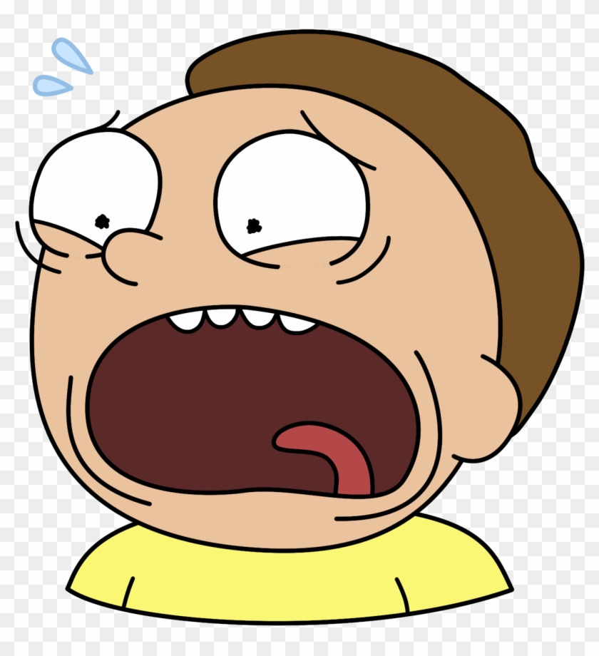 Morty Face Png - Rick And Morty Scared Face Clipart