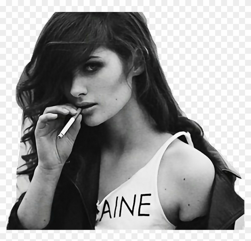 Girl Model Sticker Stickers Png Transparent Blackandwhi Clipart