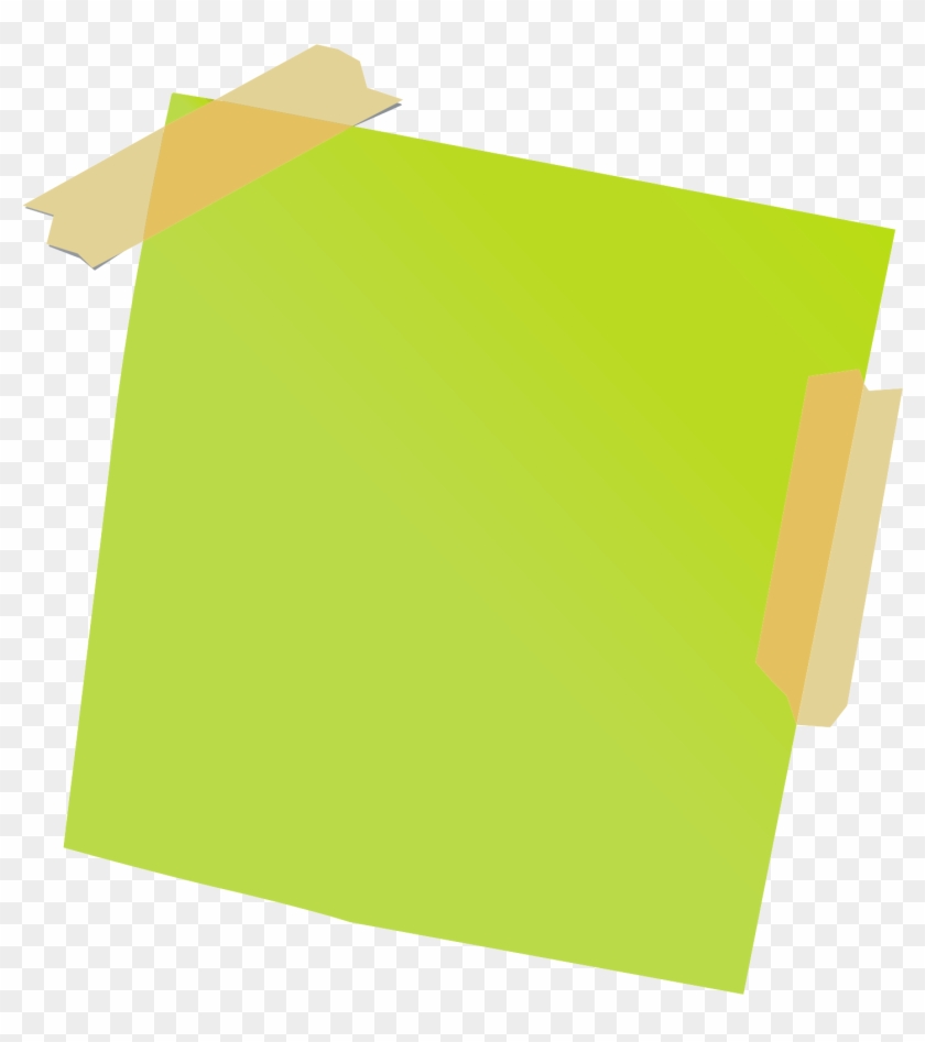 Green Sticky Notes - Sticky Note Clipart Png Transparent Png