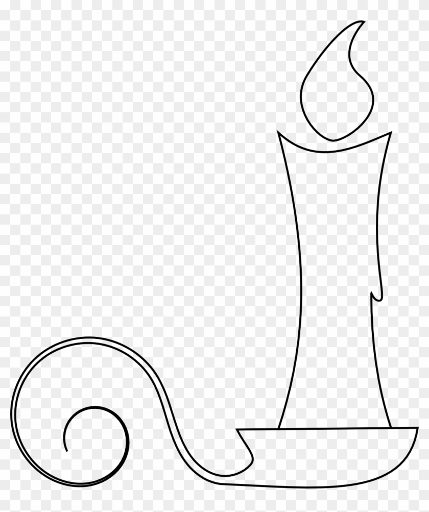 12 Days Of Free Christmas Printables - Drawing Of Candle Transparent Clipart #932632