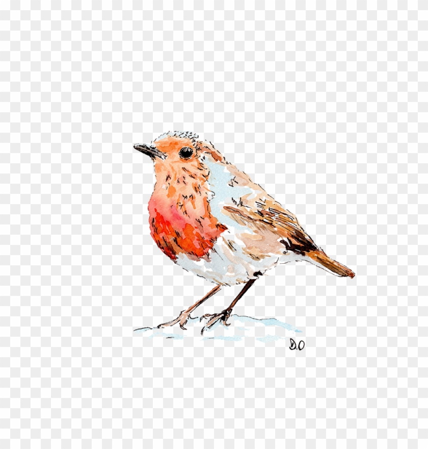Festive Cards British Lung Foundation - Christmas Robin Drawing Clipart