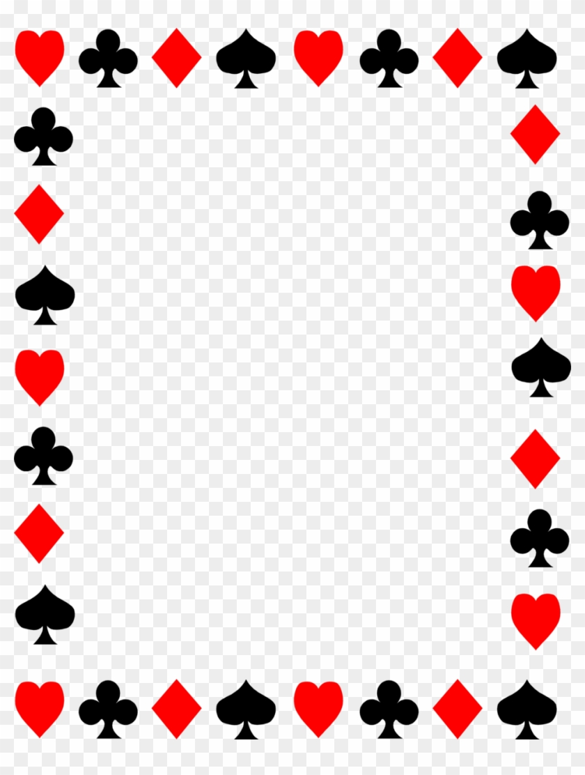 Playing Cards Borders Clipart Clipart Library Stock - Deck Of Cards Border - Png Download