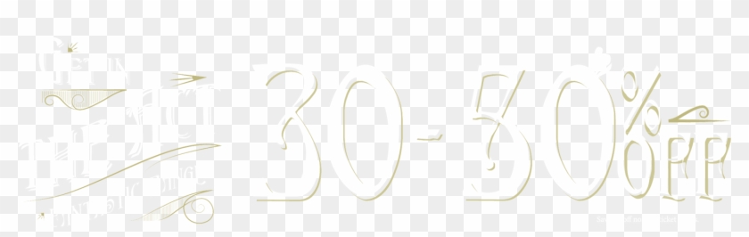 30% To 50% Off - Calligraphy Clipart #934225