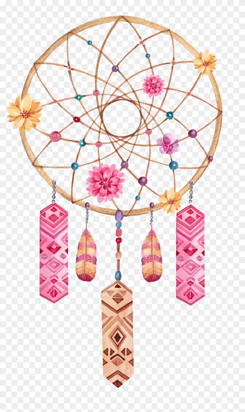 Drawing Illustration Indian National Wind Album - Obraz Lapač Snů Clipart